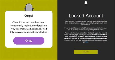 Snapchat Account Locked